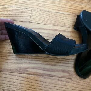 Prada sport Peep-toe wedge sandals